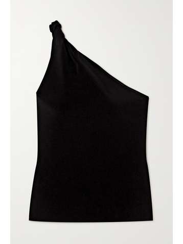 GALVAN Haut asymétrique en mailles stretch Persephone