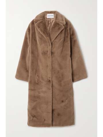 STAND STUDIO Maria oversized faux fur coat