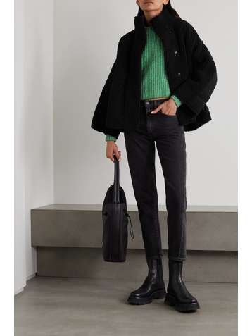 STAND STUDIO Hazel faux shearling jacket