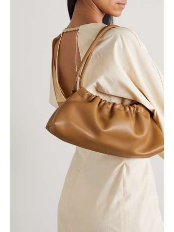 NANUSHKA Sac porté épaule en cuir vegan à fronces Valerie