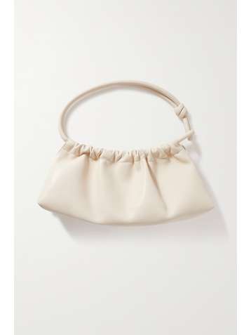 NANUSHKA Sac porté épaule en cuir vegan à fronces Valerie