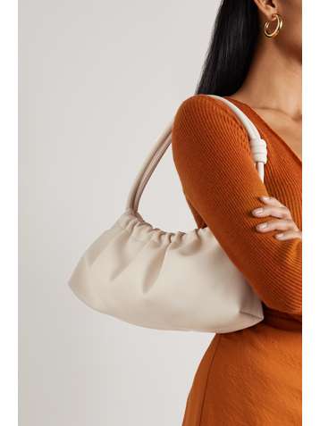 NANUSHKA Sac porté épaule en cuir vegan à fronces Valerie