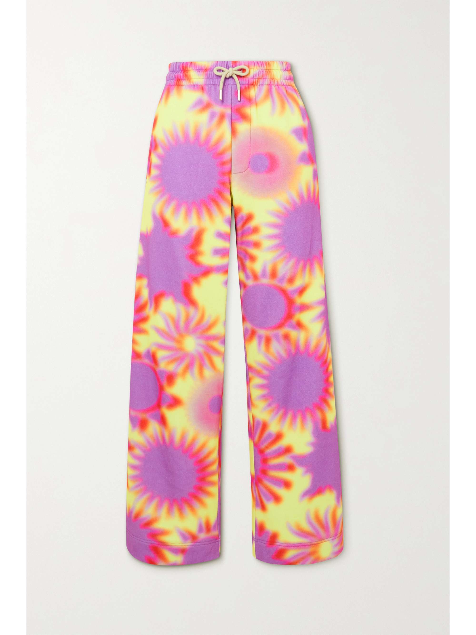 Yellow Printed cotton-jersey track 