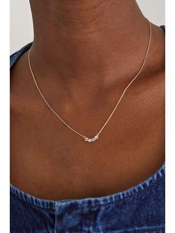 STONE AND STRAND Unicorn Curve gold multi-stone necklace