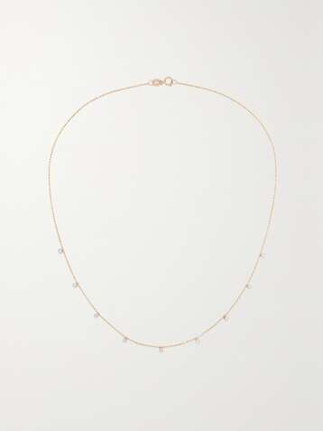 STONE AND STRAND Gold diamond necklace
