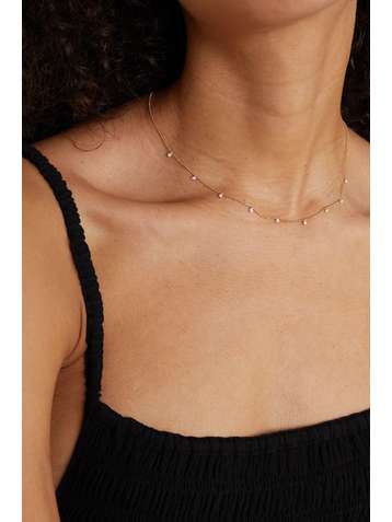 STONE AND STRAND Gold diamond necklace