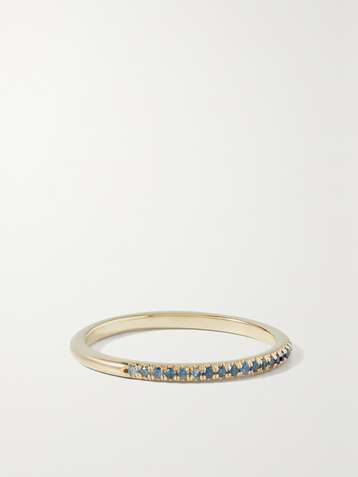 STONE AND STRAND 14-karat gold sapphire ring