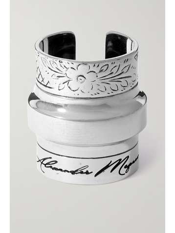 ALEXANDER MCQUEEN Silberfarbener Ring