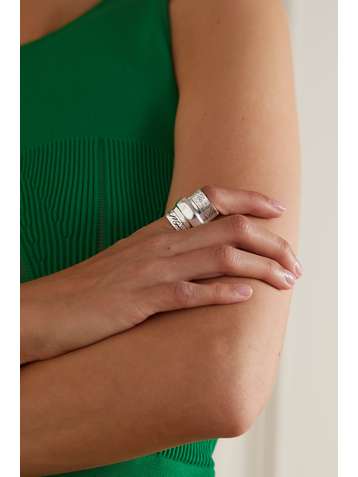 ALEXANDER MCQUEEN Silberfarbener Ring