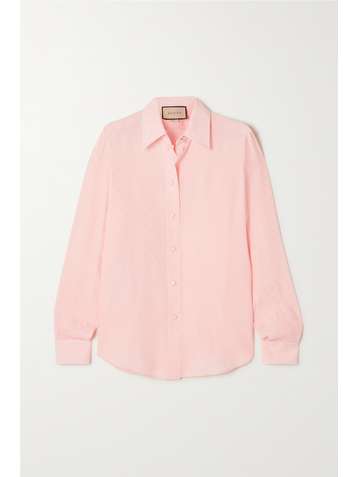 GUCCI Silk-jacquard shirt