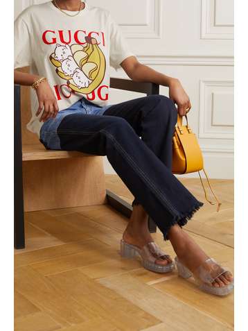 GUCCI + Bananya oversized printed cotton-jersey T-shirt