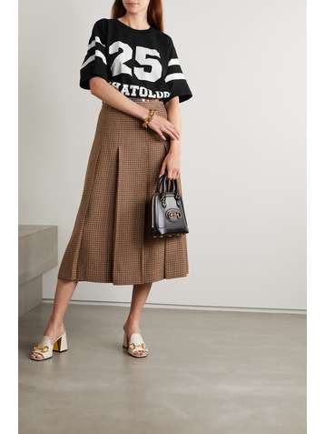 GUCCI Oversized printed cotton-jersey T-shirt