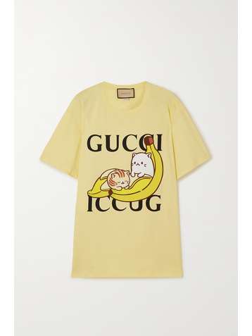 GUCCI + Bananya Oversized-T-Shirt aus Baumwoll-Jersey mit Print