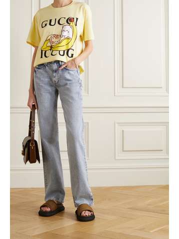GUCCI + Bananya Oversized-T-Shirt aus Baumwoll-Jersey mit Print
