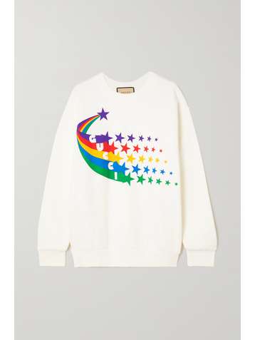 GUCCI Sweat en jersey de coton imprimé