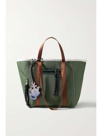 MONCLER GENIUS Sac à main en toile à finitions en gros-grain, PVC et feutre x JW Anderson 1