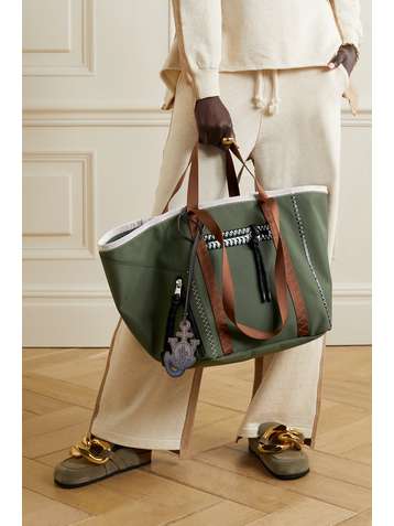 MONCLER GENIUS Sac à main en toile à finitions en gros-grain, PVC et feutre x JW Anderson 1