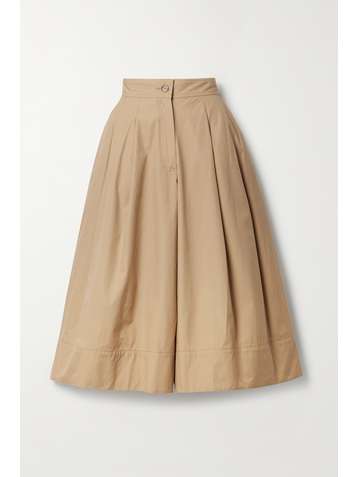 MONCLER GENIUS + 1 JW Anderson Culottes aus Baumwoll-Twill mit Falten