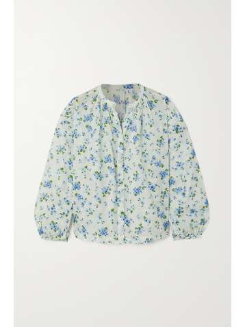 DÔEN Jane Bluse aus Biobaumwoll-Voile mit Blumenprint
