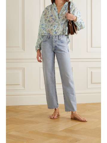 DÔEN Jane Bluse aus Biobaumwoll-Voile mit Blumenprint