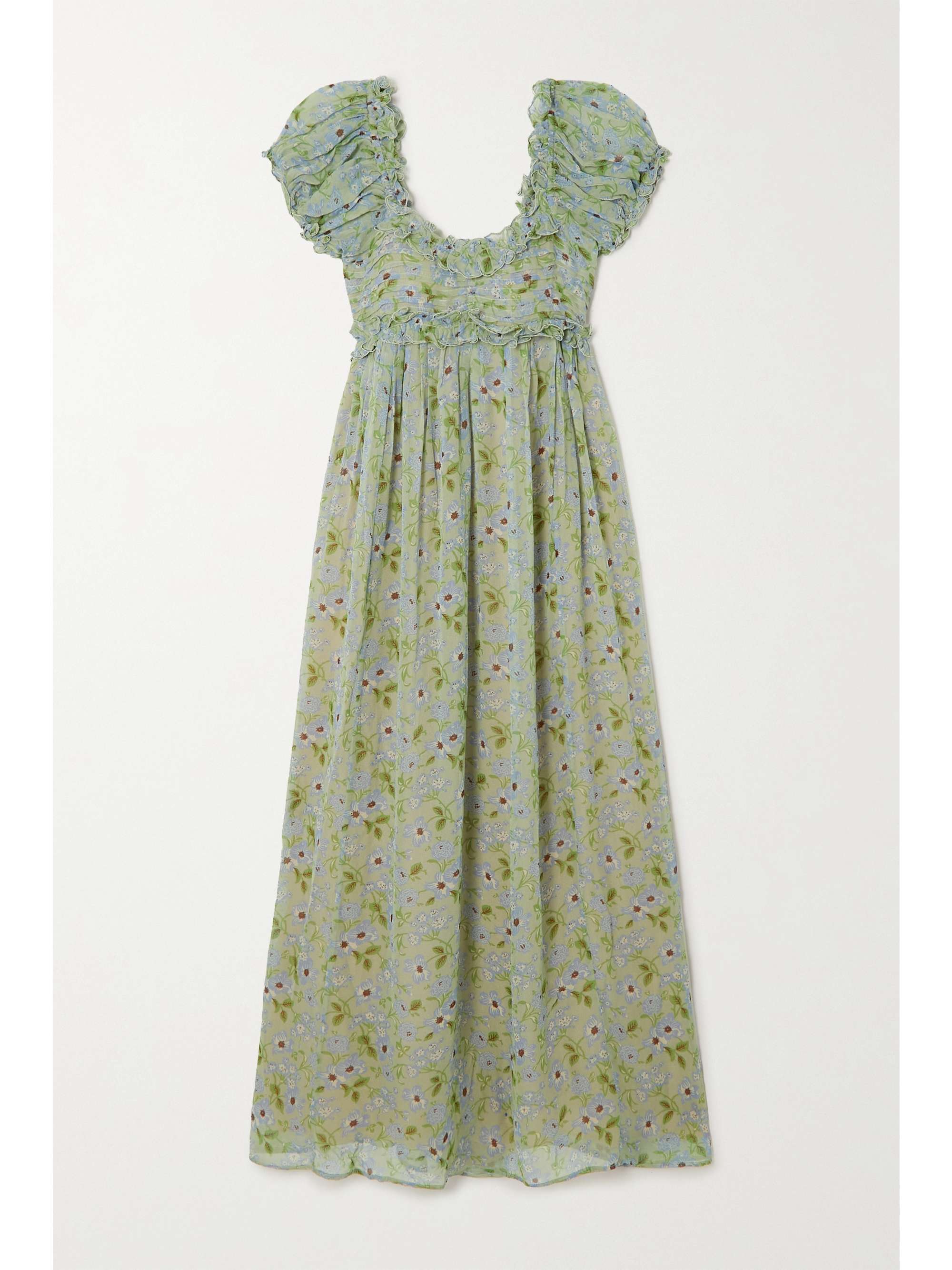silk-georgette maxi dress 