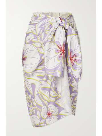 RACIL Pareo aus Baumwoll-Voile mit Blumenprint