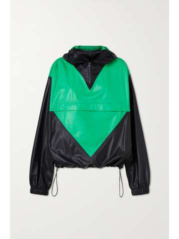 BOTTEGA VENETA Hooded two-tone leather jacket