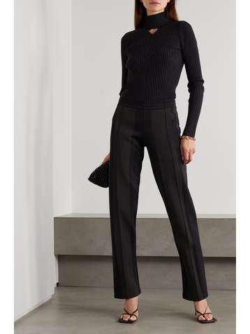 BOTTEGA VENETA Paneled tech-jersey track pants