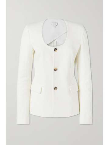 BOTTEGA VENETA Linen-blend canvas jacket