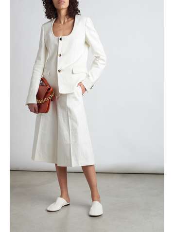 BOTTEGA VENETA Linen-blend canvas jacket