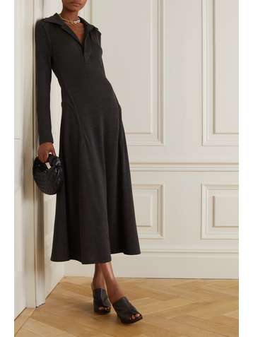 BOTTEGA VENETA Wool midi dress