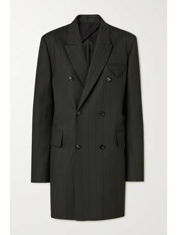BOTTEGA VENETA Double-breasted herringbone twill coat