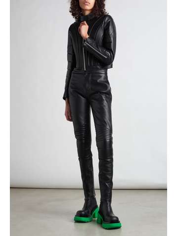 BOTTEGA VENETA Leather skinny pants
