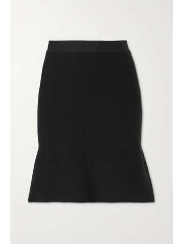 BOTTEGA VENETA Ruffled wool-blend mini skirt