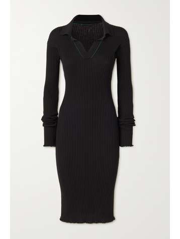 BOTTEGA VENETA Ribbed cotton dress