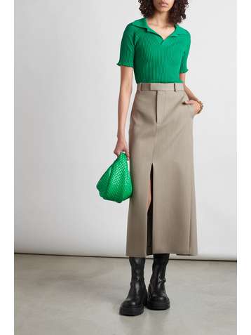 BOTTEGA VENETA Cotton midi skirt