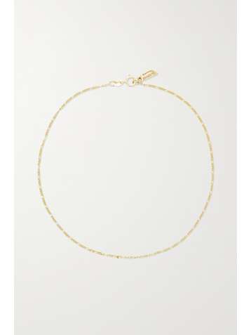 LOREN STEWART Baby Fig gold anklet