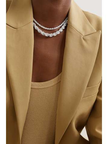 LOREN STEWART XXL Rope silver necklace