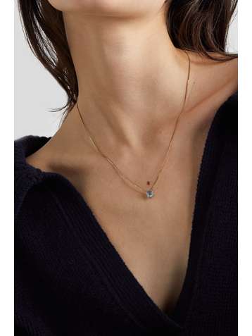 LOREN STEWART Bonbon 14-karat gold topaz necklace