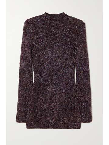 THE ATTICO Lurex mini dress
