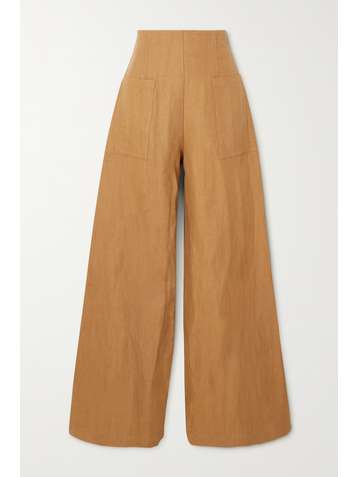 ARTCLUB Pantalon large en lin et coton mélangés Rossini - NET SUSTAIN
