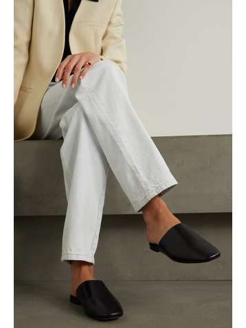 AEYDE Kelly leather slippers