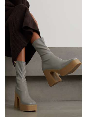 STELLA MCCARTNEY Skyla vegetarian leather platform ankle boots