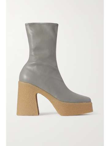 STELLA MCCARTNEY Skyla vegetarian leather platform ankle boots
