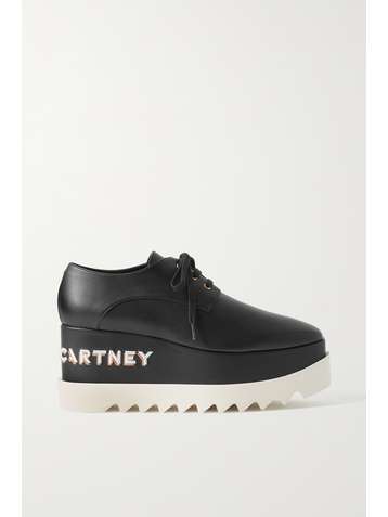 STELLA MCCARTNEY Elyse vegetarian leather platform brogues