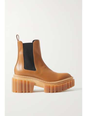 STELLA MCCARTNEY Bottines chelsea plates-formes en cuir végétarien Emilie