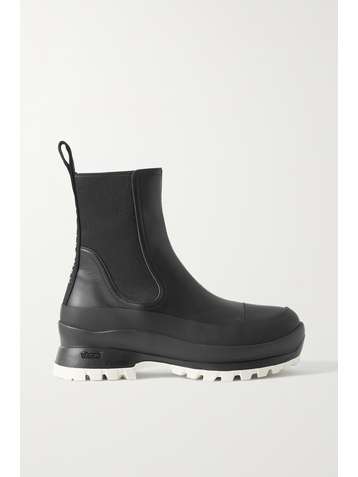 STELLA MCCARTNEY Bottines chelsea en cuir végétarien à logos Trace