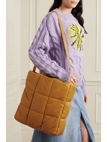 STAND STUDIO Assante wattierte Tote aus gestepptem Kunstleder