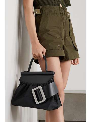 BOYY Sac à main en cuir et en tissu technique à boucle Karl 28 Shumai