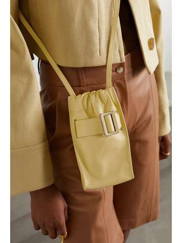 BOYY Sac porté épaule en cuir texturé à boucle Tall Scrunchy